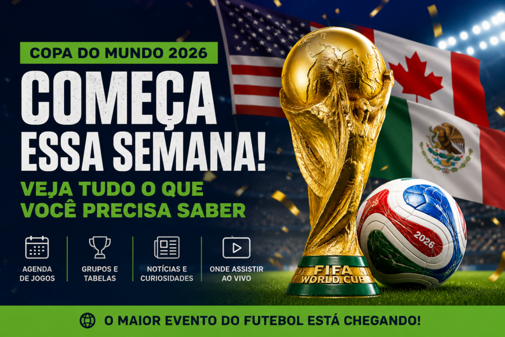 Imagem ilustrativa sobre o início da copa 2026