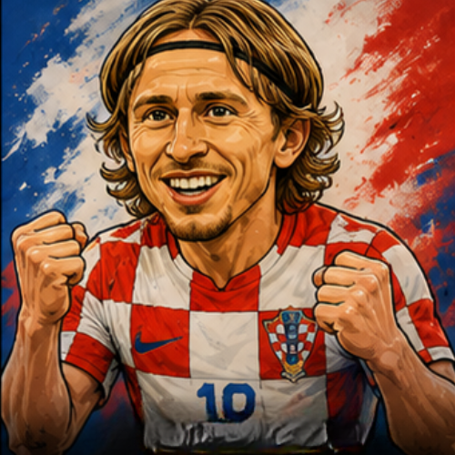 Luka Modrić caricatura
