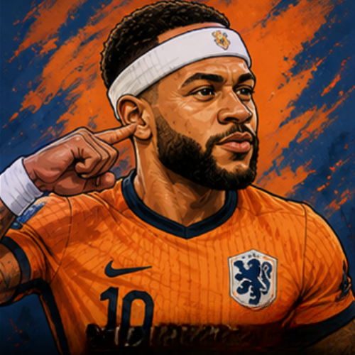 Memphis Depay caricatura