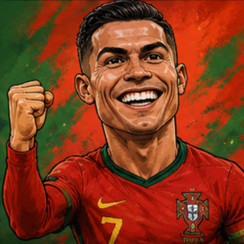 Cristiano Ronaldo caricatura