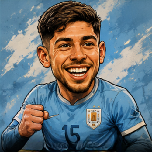 Federico Valverde caricatura